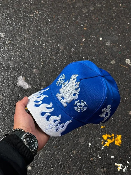 Azul y blanco